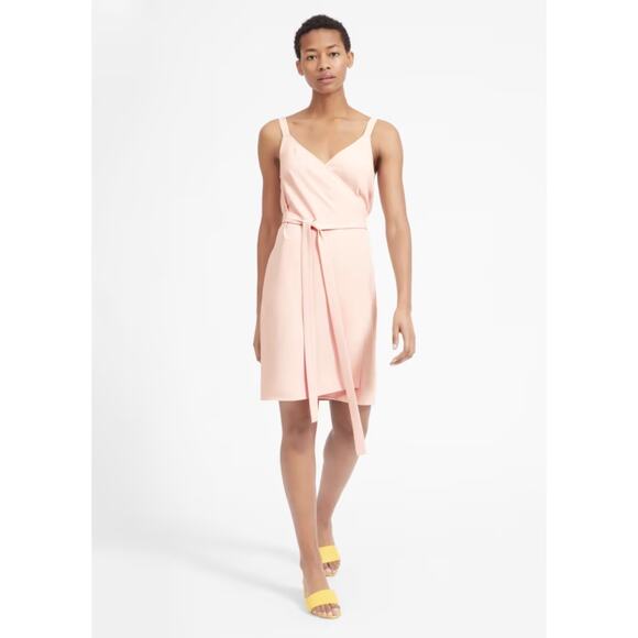 Everlane The Japanese GoWeave Tank Mini Wrap Dress Size 00 NEW Romantic Girly - Picture 1 of 13